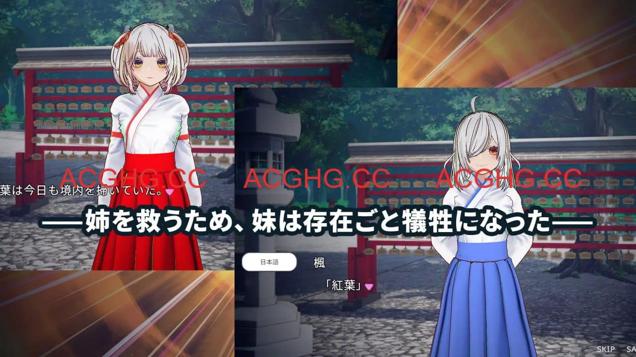 【3D/SLG/中文/动态/NTL】白鸟神社的巫女以禁忌之念拯救姐姐【电脑/4G】